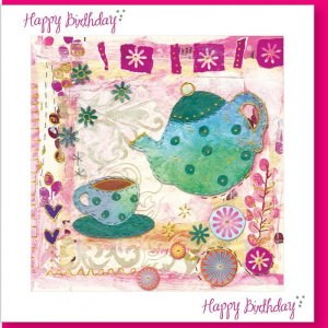Birthday Teapot Greetings Card