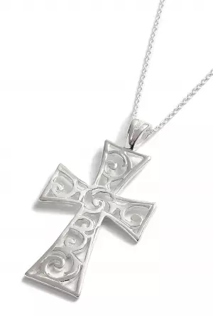 Silver Filigree Cross Pendant