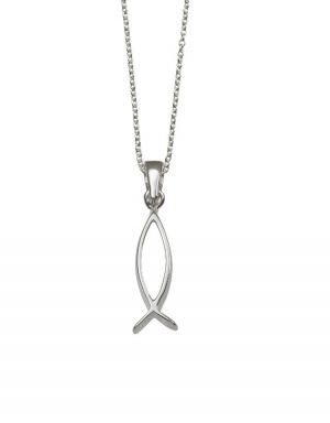 Sterling silver Deep Fish Pendant