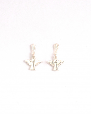 Sterling Silver  Angel Dropper Earrings