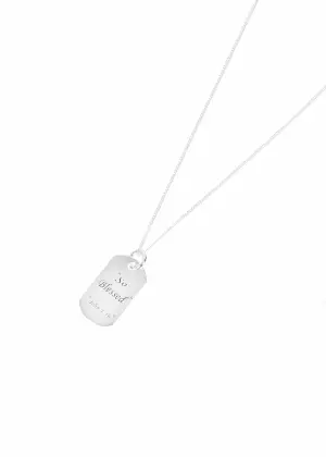 Sterling Silver 'So Blessed’ –John 1:16 Tag Pendant
