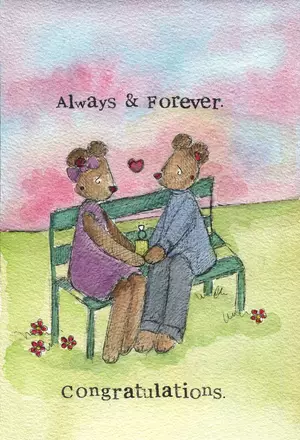 Engagement Card Always And Forever Single card