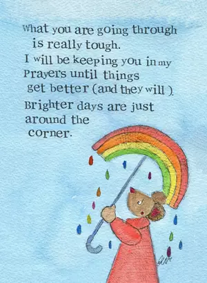 Encouragement Card Brighter Days Single card