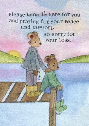 Sympathy Card Peace And Comfort Single card