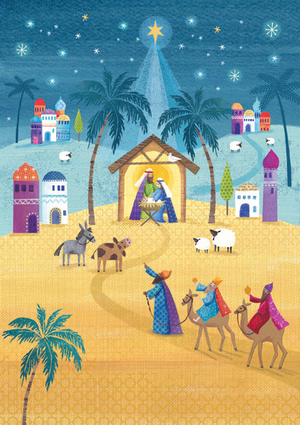 Follow the Star A5 Advent Calendar Card