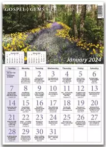 Gospel Gems Calendar 2024 - Pack of 25