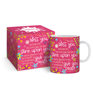 The Lord Bless You Pink Mug & Gift Box
