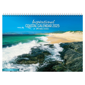 Inspirational Coastal Calendar 2024 with Bible verses on every page