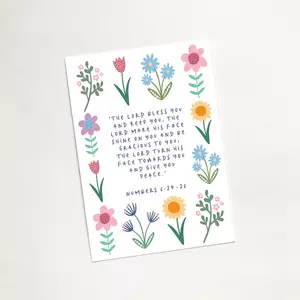 'The Lord Bless You' (Spring) Mini Card