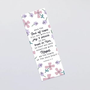 'May The God Of Hope' (Petals) Bookmark