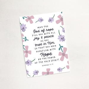 'May the God Of Hope' (Petals) Magnet
