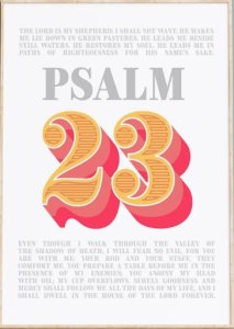 The Lord Is My Shepherd - Psalm 23 - A4 Print