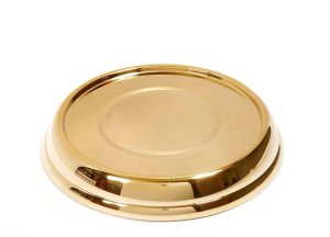 Brass Finish Stacking Bread Plate Base