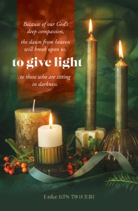 To Give Light Christmas Bulletin (pack of 100)