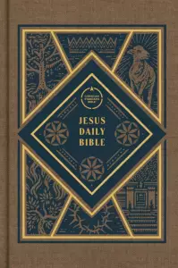 CSB Jesus Daily Bible, Brown Cloth Over Board