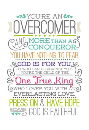 Overcomer Bookmark