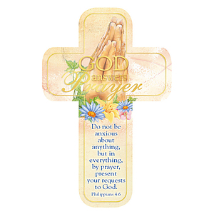 God Answers Prayer - Paper Cross Bookmark Pack of 12