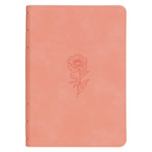 Coral Dawn Floral Large Print Compact King James Version Bible