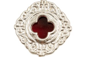Nickel Plated Pocket Reliquary D 6 cm