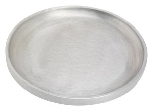 Matt Aluminium Candlestick Plate D 14 cm