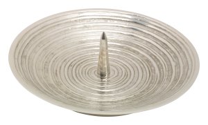 Nickel Plated Candlestick Plate with Thorn D 12 cm