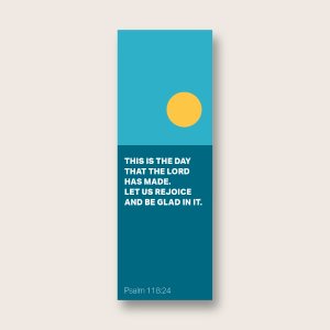 Pack of 30 Christian bookmarks. All same design. This is the day.