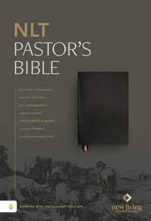 NLT Pastor's Bible, Filament Enabled (Genuine Leather, Black, Red Letter)