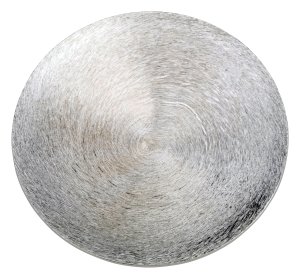 Silver Aluminium Candle Plate D 14 cm