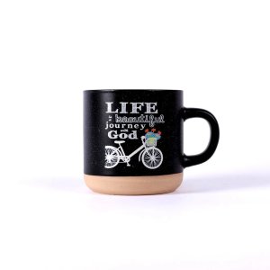 'Life Is A Beautiful Journey' Black Mug 11oz (325ml)