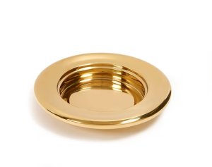 Communion Stacking Bread Plate 10 1/8" x 1 3/4" - Brass Finish