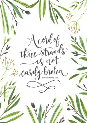 Cord of Three Strands A6 Card, A