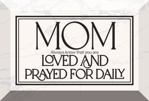 Glass Plaque-Mom Always Know That (6 x 4)