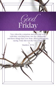 Good Friday Bulletin: Watching Jesus (Package of 100)
