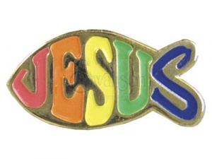 Lapel Pin Jesus Fish (Individual)