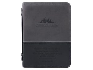 Unshakeable Faith Imitation Leather Bible Cover - Large