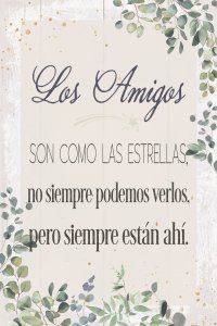 Spanish Plaque-The Friends (Los Amigos) (4 x 6)