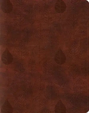ESV Single Column Journaling Bible (TruTone, Chestnut, Leaves Design)
