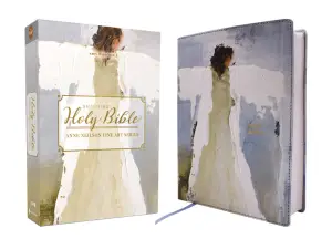 Amplified Holy Bible, Anne Neilson Angel Art Series, Double-Column Journal Edition, Leathersoft, Blue