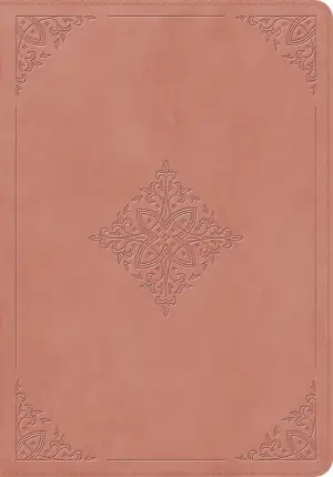 ESV Giant Print Bible, Red Letter (TruTone, Blush Rose, Fleur-de-lis Design)