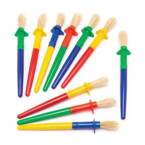 Chubby Non-Roll Paint Brushes (Pack of 12)