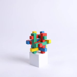 3D Stumbling Block Wooden Puzzle Intertwined