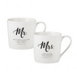 Mr & Mrs Cafe Mug Set