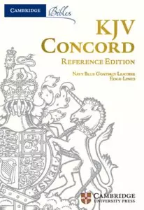 KJV Concord Reference Edition, Imperial Blue Goatskin, Red-letter