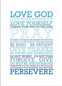 Love God (Blue Mix) By Preditos - A4 Print