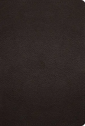 ESV Large Print Compact Bible, Red Letter (Buffalo Leather, Deep Brown)