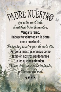 Spanish Plaque-Our Father (Padre Nuestro) (4 x 6)