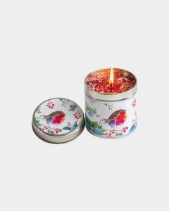 Robin Candle Tin