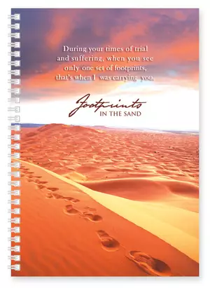 Footprints In The Sand Soft Cover Journals