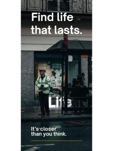 Find Life That Lasts (Bus Stop Cover) (Tract)