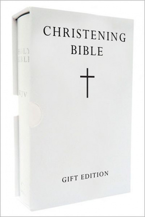 KJV Christening Pocket Bible, White, Hardback